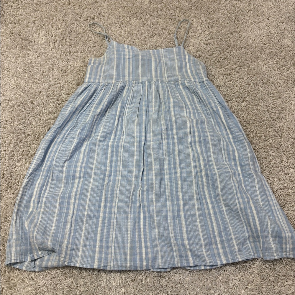 American Eagle Outfitters Light Blue Striped Kids Dress